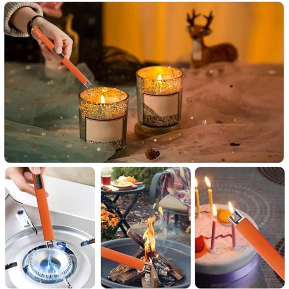 Fluorescent Lighter Electric Glow in the Dark Lighter Candle Rechargeable - Picture 3 of 7